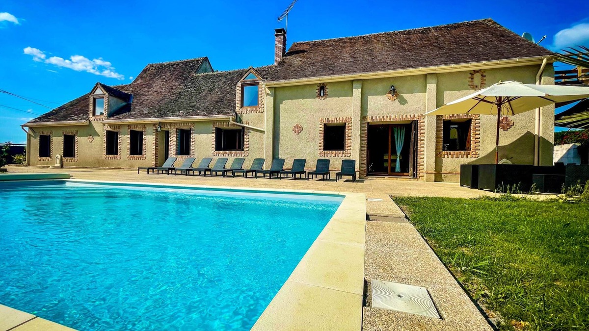 Chantecoq Villa | Villa Cocorico (45) 30 pers-piscine-1h30 Paris