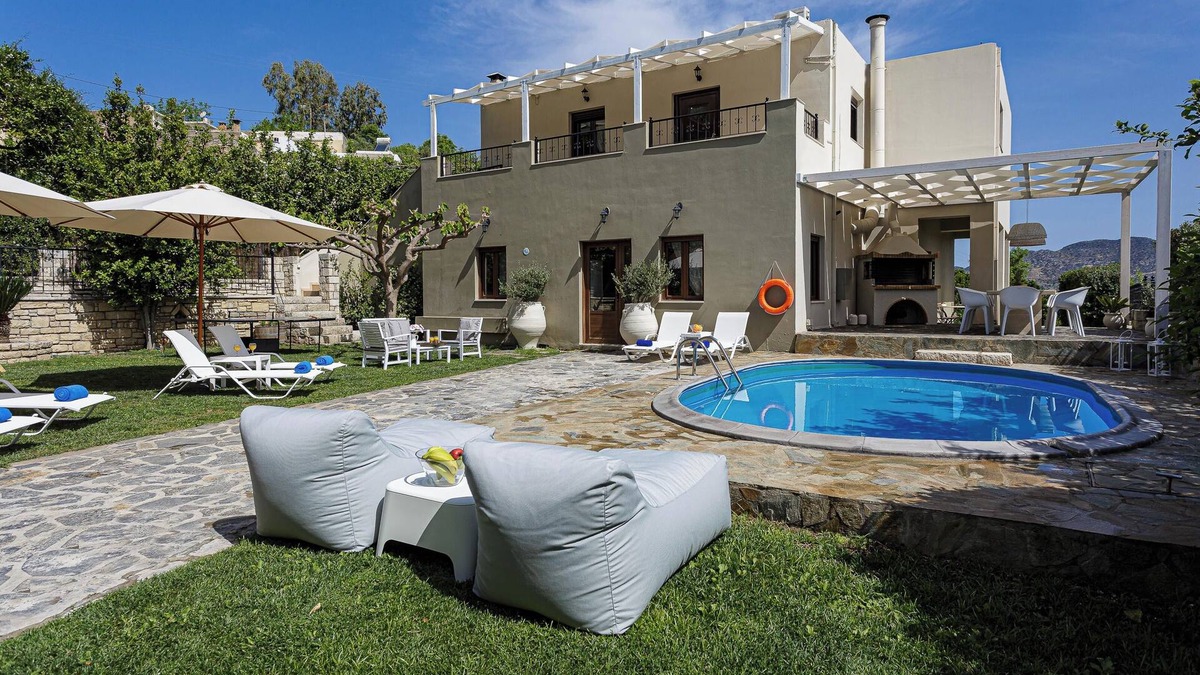 Mylopotamos Villa | Villa Elodia with Pool & Garden in Heart of Crete