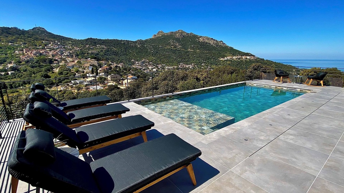 Santa-Reparata-di-Balagna House | Villa Corsa L'île Rousse - Piscine vue mer Panoramique