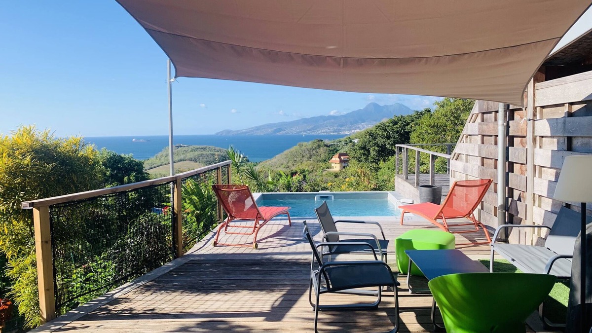 Trois-Ilets Villa | Villa Fresh&Cosy Trois-Ilets, Swimming Pool, Sea View, 3*, France