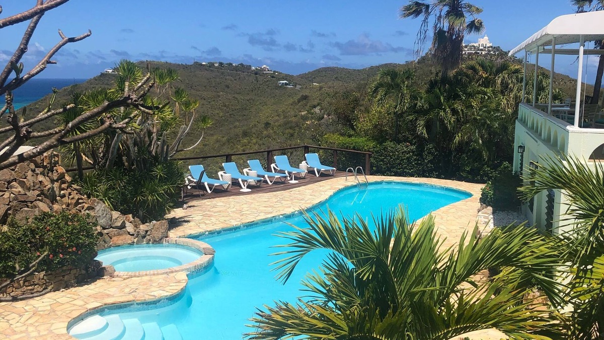 Slob House | Villa Golden Blue - Private villa with spectacular, 270* Caribbean Sea views