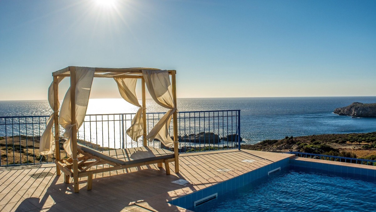 Livadia Villa | Villa Irene traditional with private pool offering privacy and amazing views!