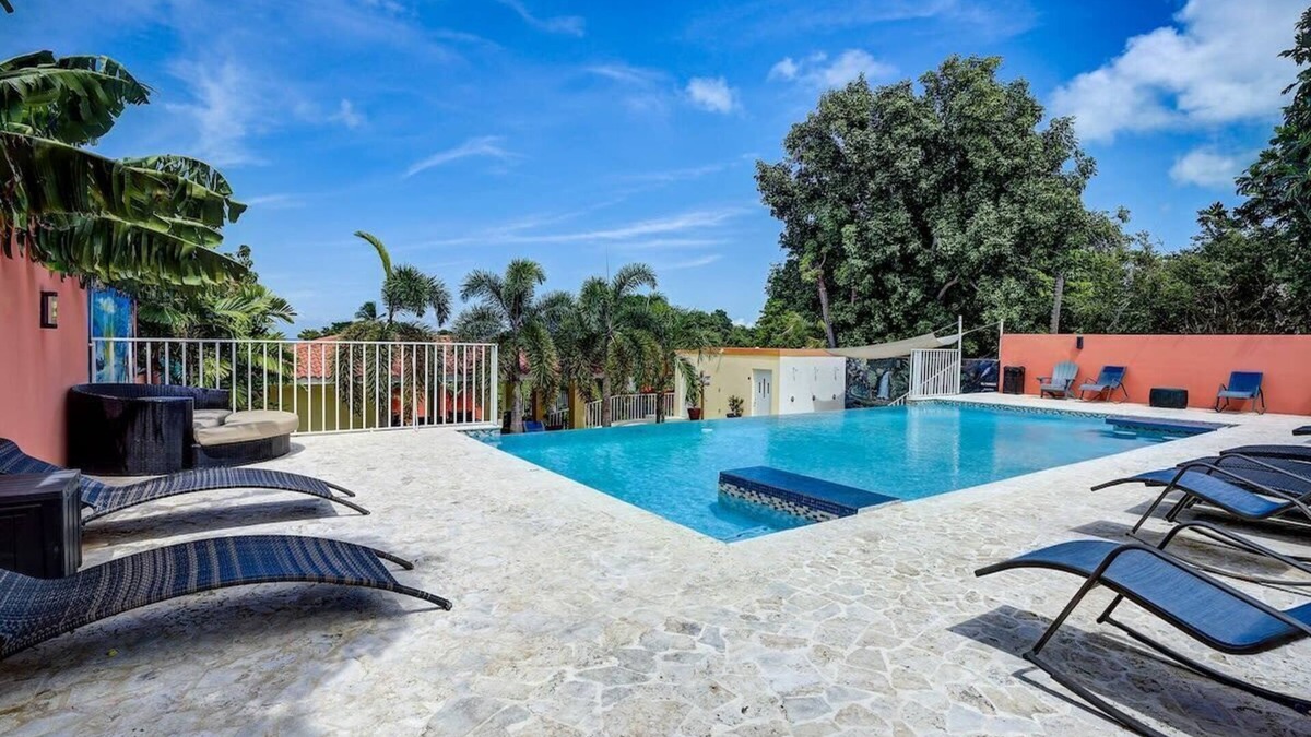 Playa Fortuna House | Villa Jardin - Infinity Pool and Backyard Oasis