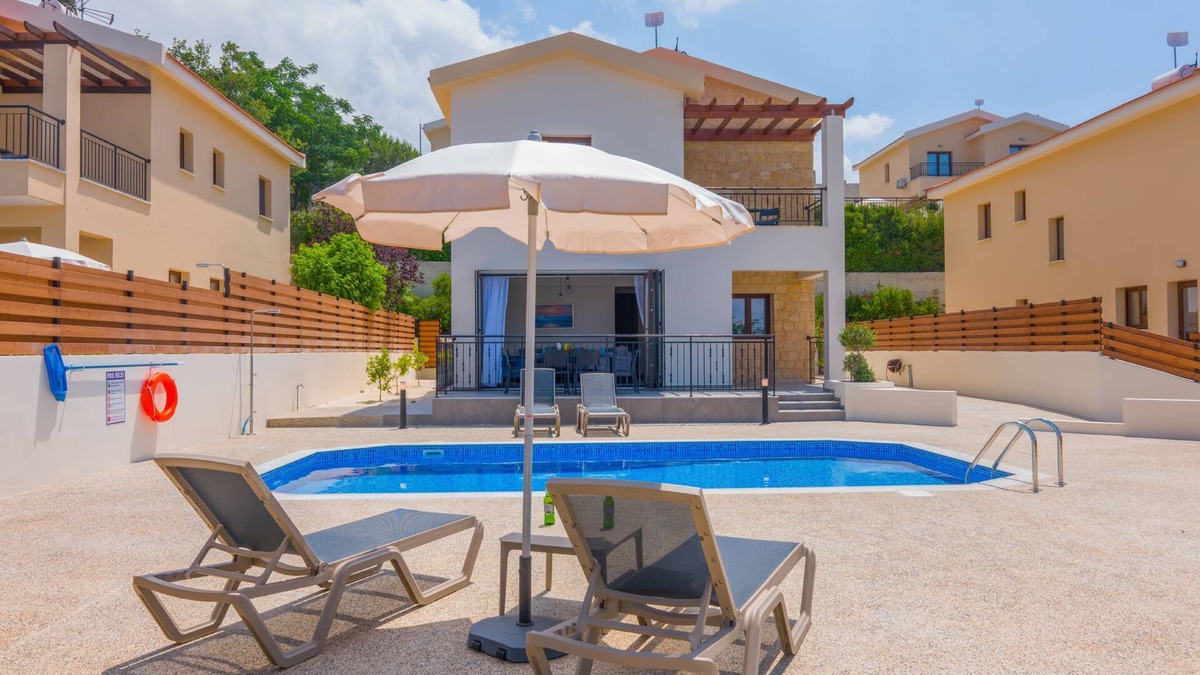 Meladeia Villa | Villa Kition: Cyprus Holiday Rental property, Pool, Views, WiFi, A/C