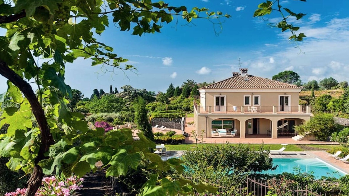 Santa Venerina Villa | Villa Mareneve, Villa with Private Pool, Etna Sea view. CIN EN087048C2PTJBZY2J