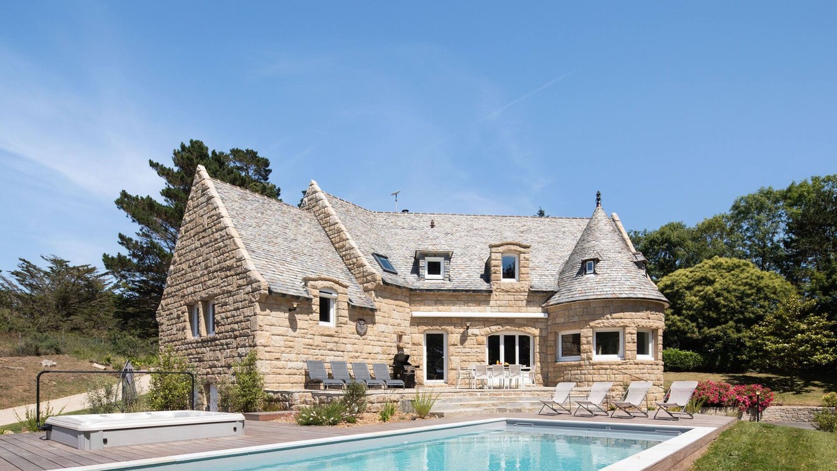 Erquy Villa | Villa Marine - Proche plage, piscine, jacuzzi