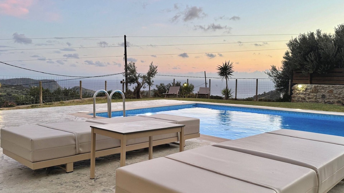 Triopetra Villa | Villa Michael Triopetra Private Villa, Private Swimming Pool, Panoramic Sunset