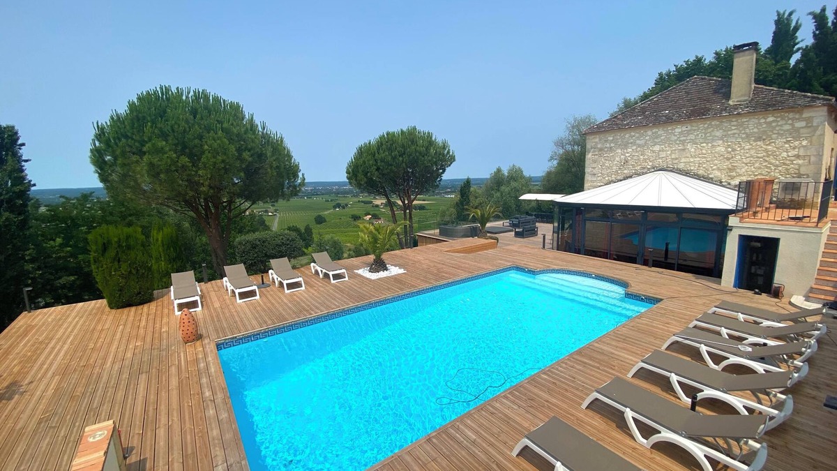 Monbazillac Villa | Villa Monbazillac, exceptional view, swimming pool, jacuzzi 10-12 pers