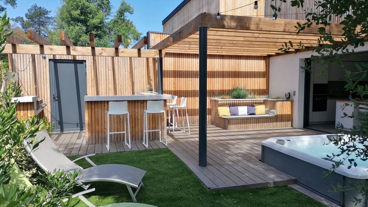 Labenne Villa | VILLA OCÉAN with SPA and SWIMMING POOL