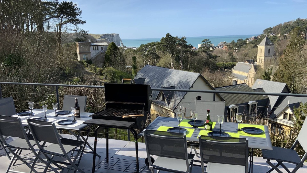 Etretat Villa | Villa Panorama, sea view and cliffs of Etretat