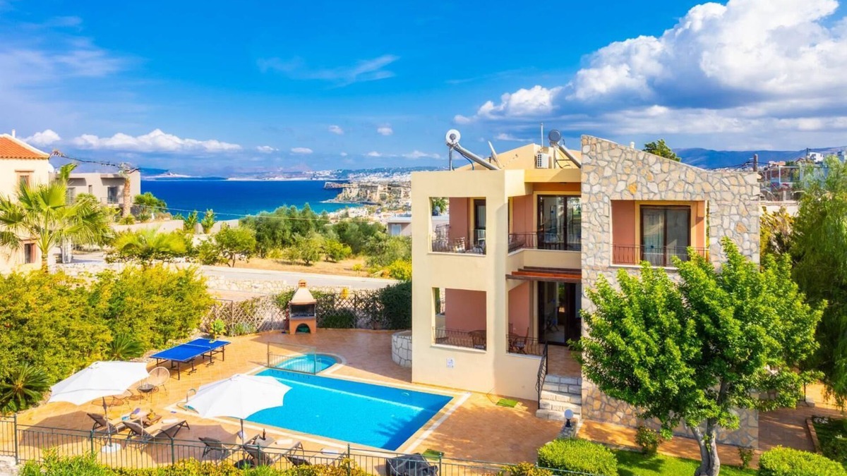 Kato Stalos Villa | Villa Pasiphae 1 - Three Bedroom Villa, Sleeps 7