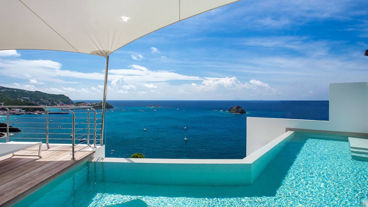 Gustavia Villa | Villa Passage with magnificent ocean and harbor views!