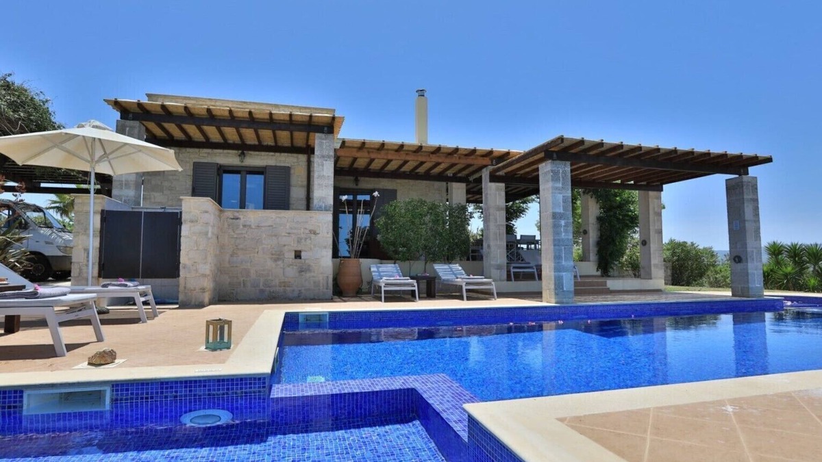 Monopari Villa | Villa Pegasus with fantastic panoramic views near Rethymnon