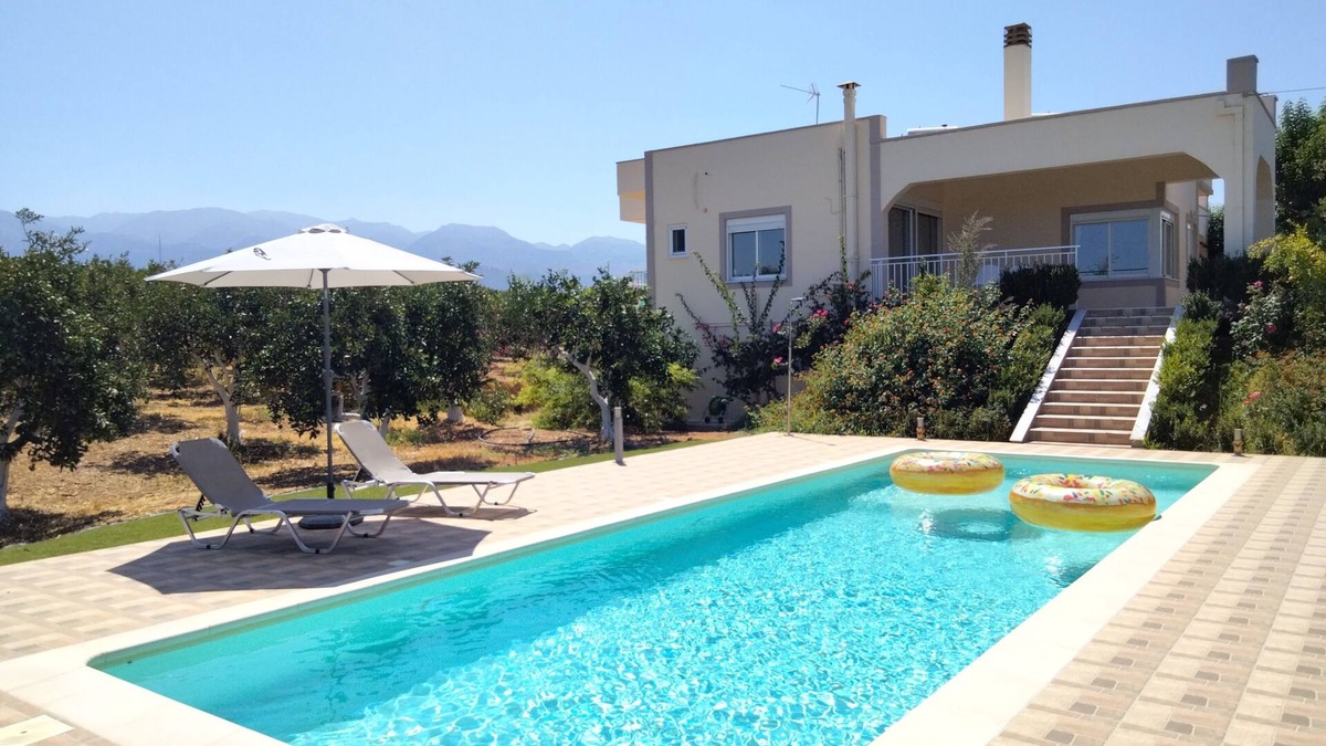 Agia Villa | Villa Rosemagnolia, pool 35sqm, in green, gardens, full sun close to everything