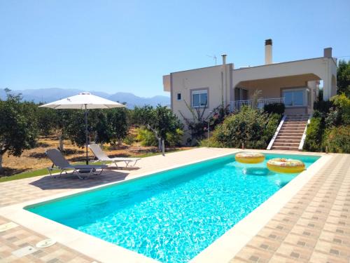 Agia Villa | Villa Rosemagnolia, pool 35m2, in green, gardens, full sun close to everything