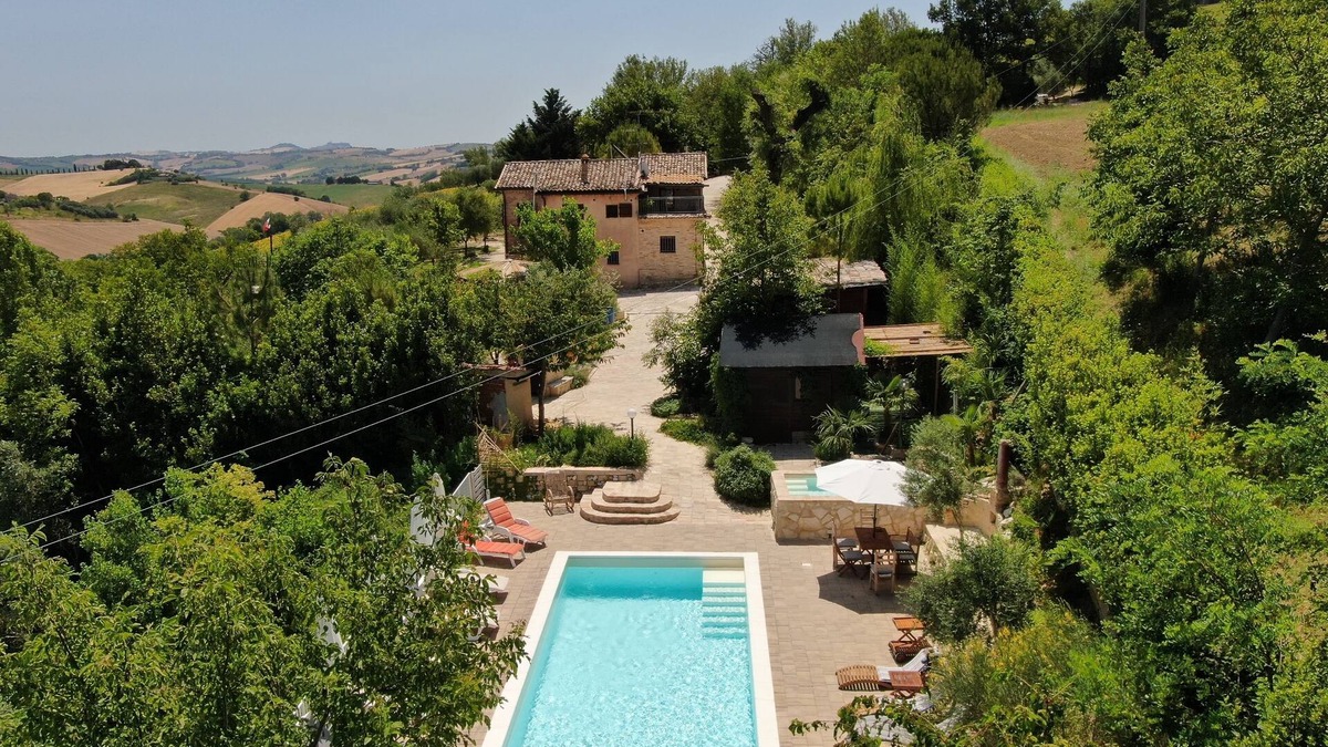 Monte San Giusto Villa | Villa Ruffini with swimming pool, 4 rooms, 14 people, panoramic view near the sea