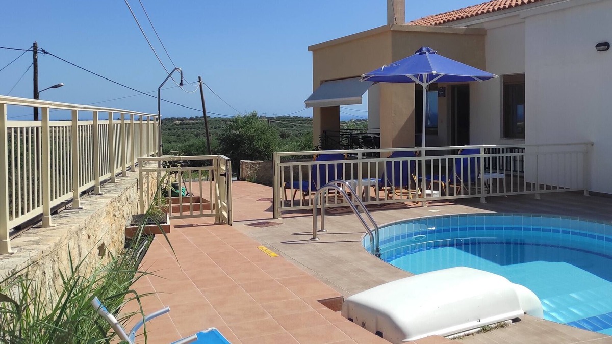Pigi Villa | Villa Stefanos offers stunning sea view, private pool, near beach & Rethymno