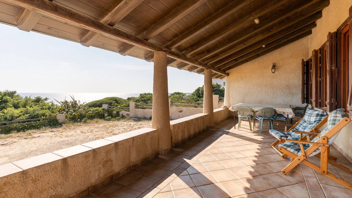 San Giovanni di Sinis Villa | Villa Timbora on the Beach with Ocean View, Terrace