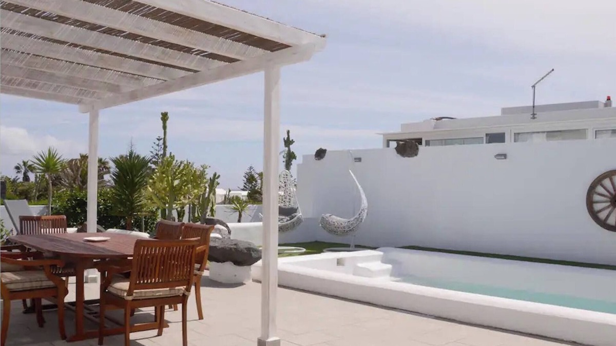 Charco del Palo Villa | Villa Tranquilidad with incredible private terrace and heated pool