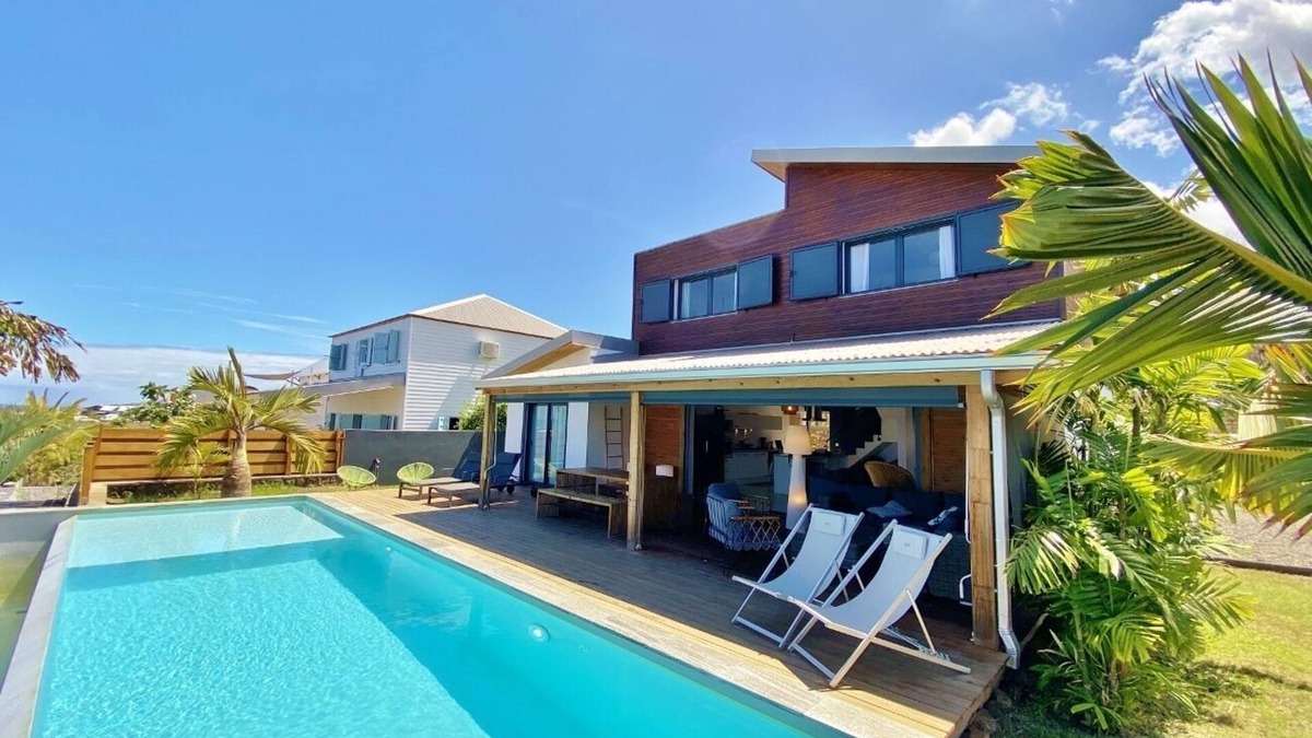 La Saline Les Bains House | *VILLA VERT CÉLADON* - swimming pool and ocean view
