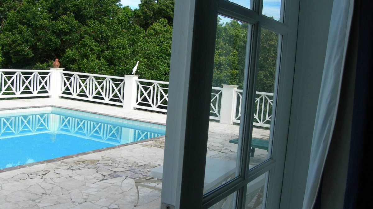 Cotton Ground Villa | Villa with large pool, screened terrace overlooking Caribbean.