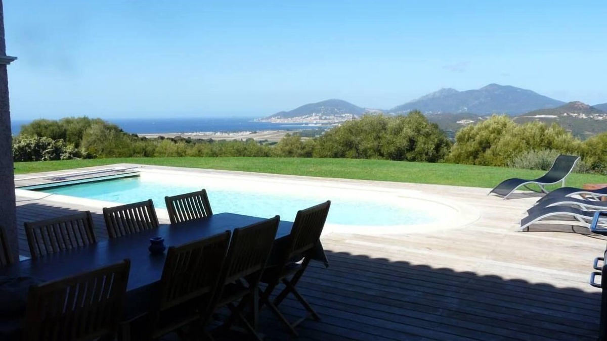 Bastelicaccia House | VILLA WITH POOL, BEAUTIFUL SEA AND THE GULF AJACCIO