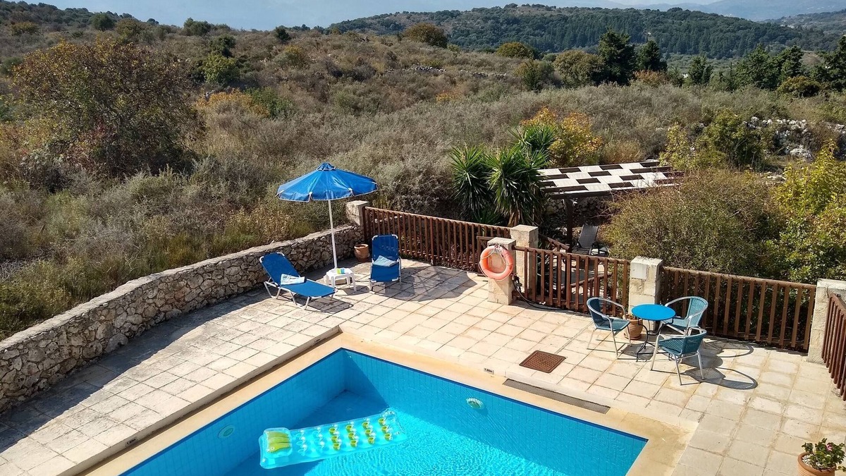 Vamos Villa | Villa with private pool, beautiful views within easy walk to Vamos village