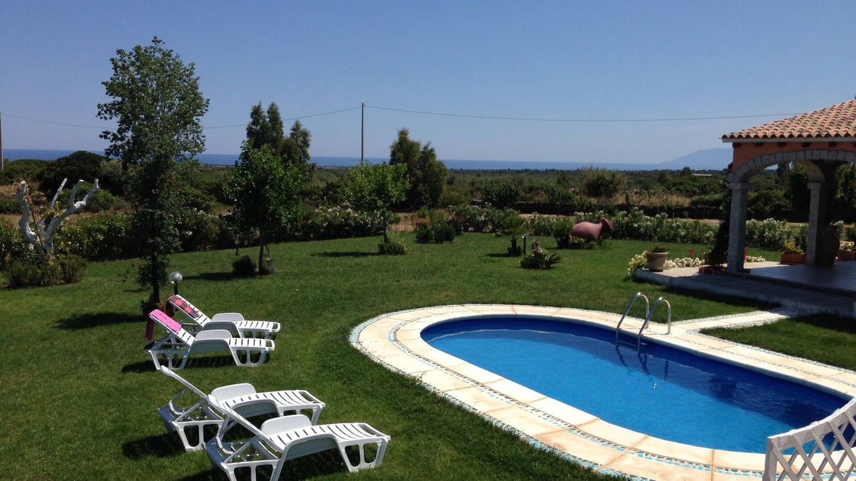 Orosei House | Villa with private pool, large lawn, all with sea view.