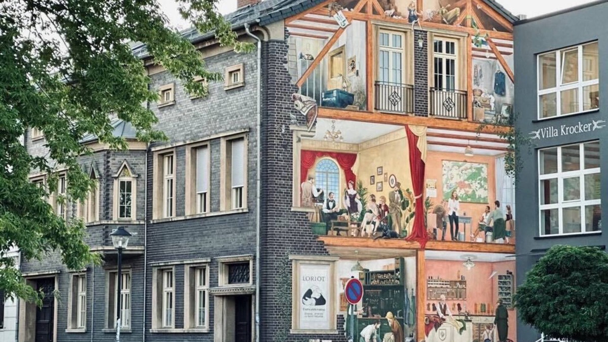 Burg Apartment | VillaKrocker - Elbe cycle path meets wall artwork