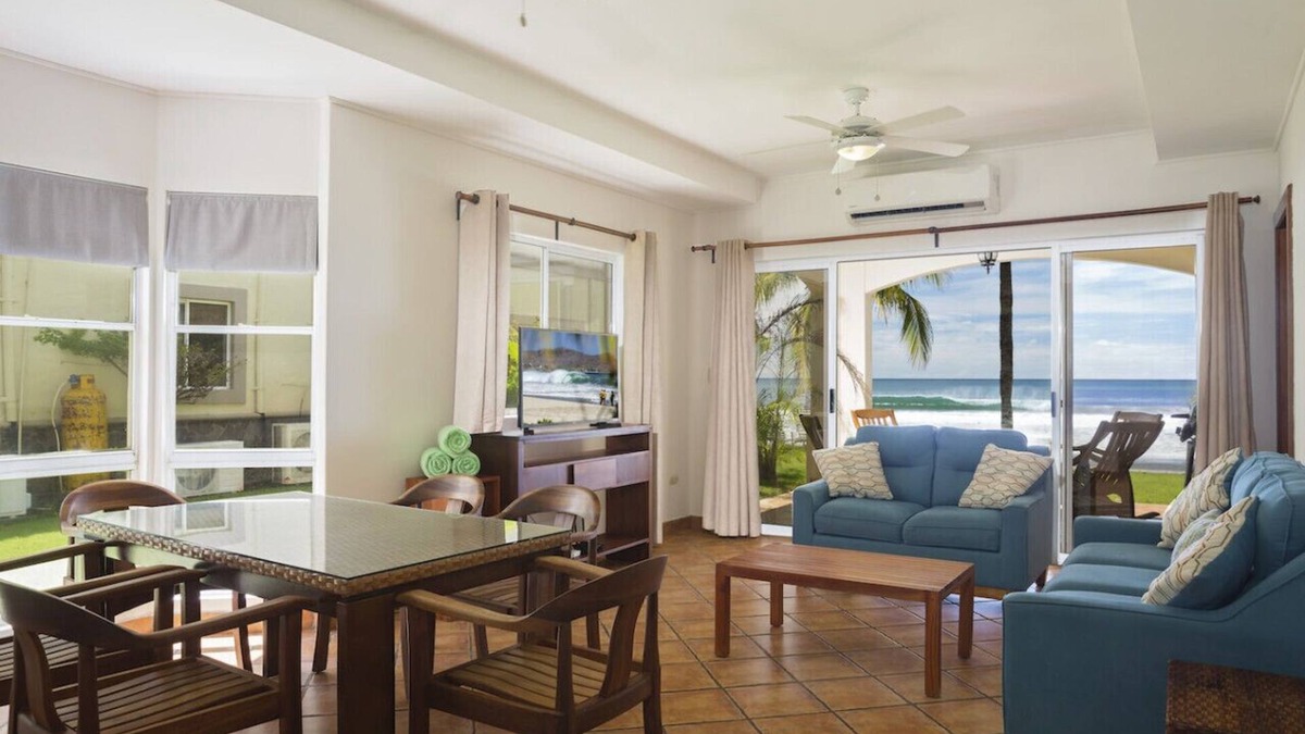 Rancho Santana Condo | Villas Iguana A-14: Beachfront Condo!