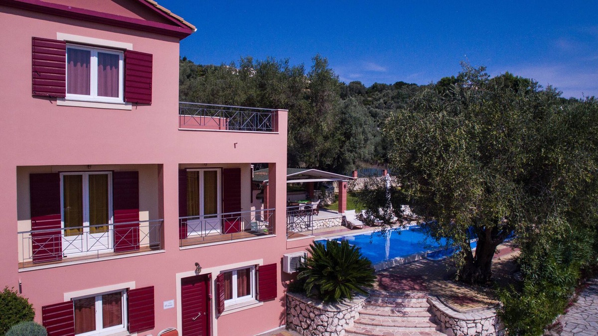 Kariotai Villa | Villashorizon, Ostria, sleeps 4/8p, ideal for families, private pool, bpq, view