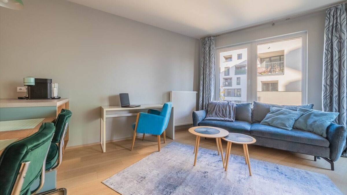 Prague 3 Apartment | Vista Serenity Apartment with Parking Garage