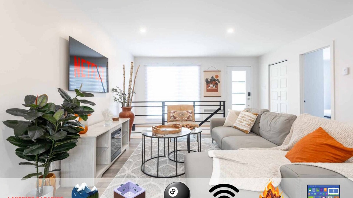 Rawdon Ski Chalet | Vue sur Lac Spa Billard Wifi Smart TV 5 Chambres Lits King Cuisine+