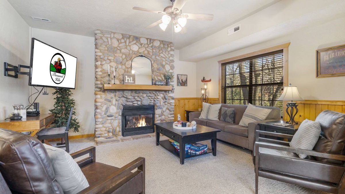 Branson Theater District Cabin | Walk-In 2 BR Cabin with Loft in Wooded Area, Minutes from Shows & Attractions!
