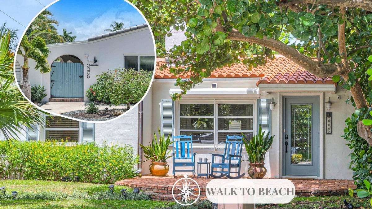 Lauderdale Beach House | Walk to beach/two cottages/swimming pool/hot tub/Surf and Sand/RESlDENCES