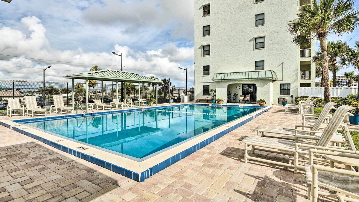 Ocean View Halifax Estates Condo | Walk to Coast: Condo in Daytona Beach Shores!