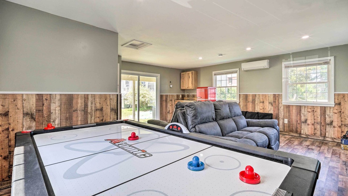 Lake George House | Walk to Lake George: Family Escape w/Game Room!