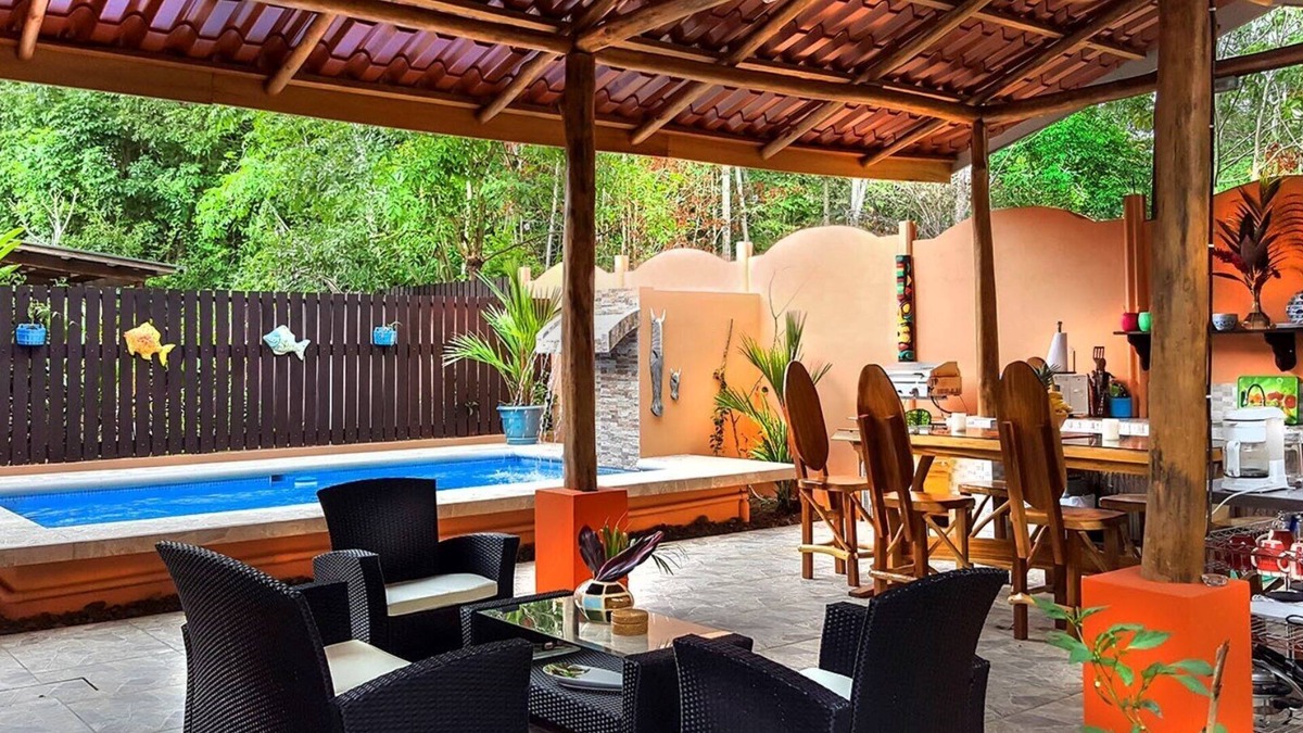 Bejuco Villa | Walk to the Beach From your 2+ Bdrm Villa With Private Pool and outdoor Rancho!