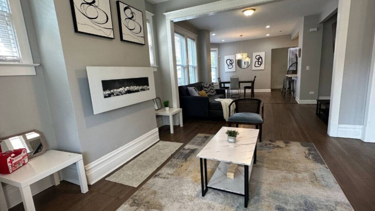 South Shore Apartment | Walk to the Lake! Grill, Fireplace, Sleeps 12