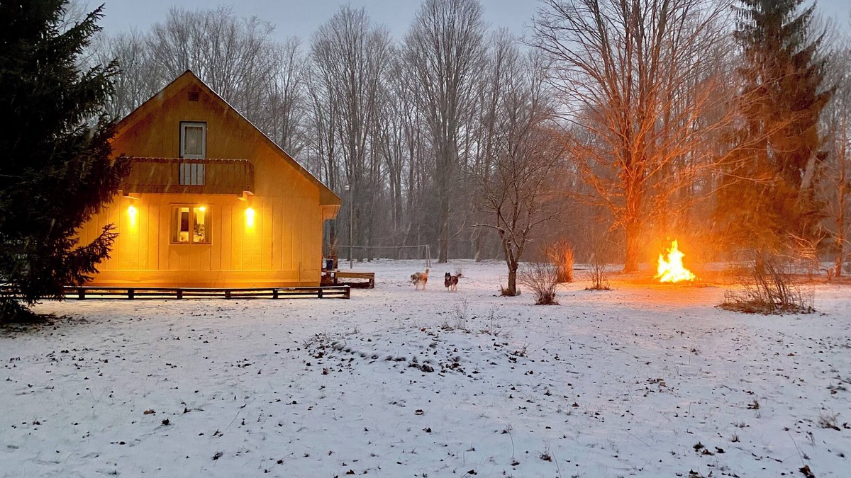 Benzonia Cabin | Walking distance to Betsie River & 10 minutes to Lake Michigan & Crystal Mnt!