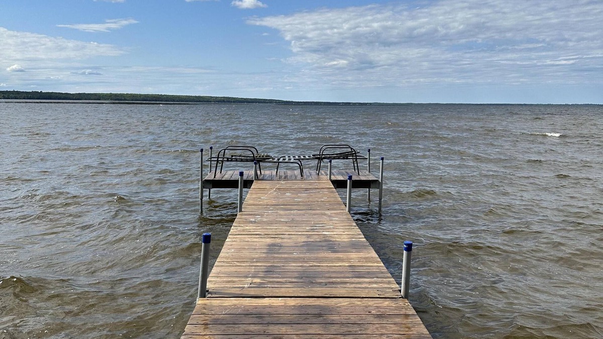 Manistique Apartment | Wanderers Welcome(Manistique, Mi) : Deeded dock, community swimming area