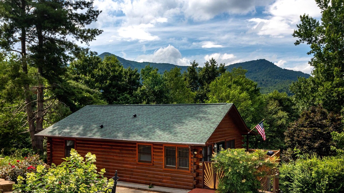 Waynesville Cabin | Wandering Bear Cabin w/Hot Tub & Mountain Views!