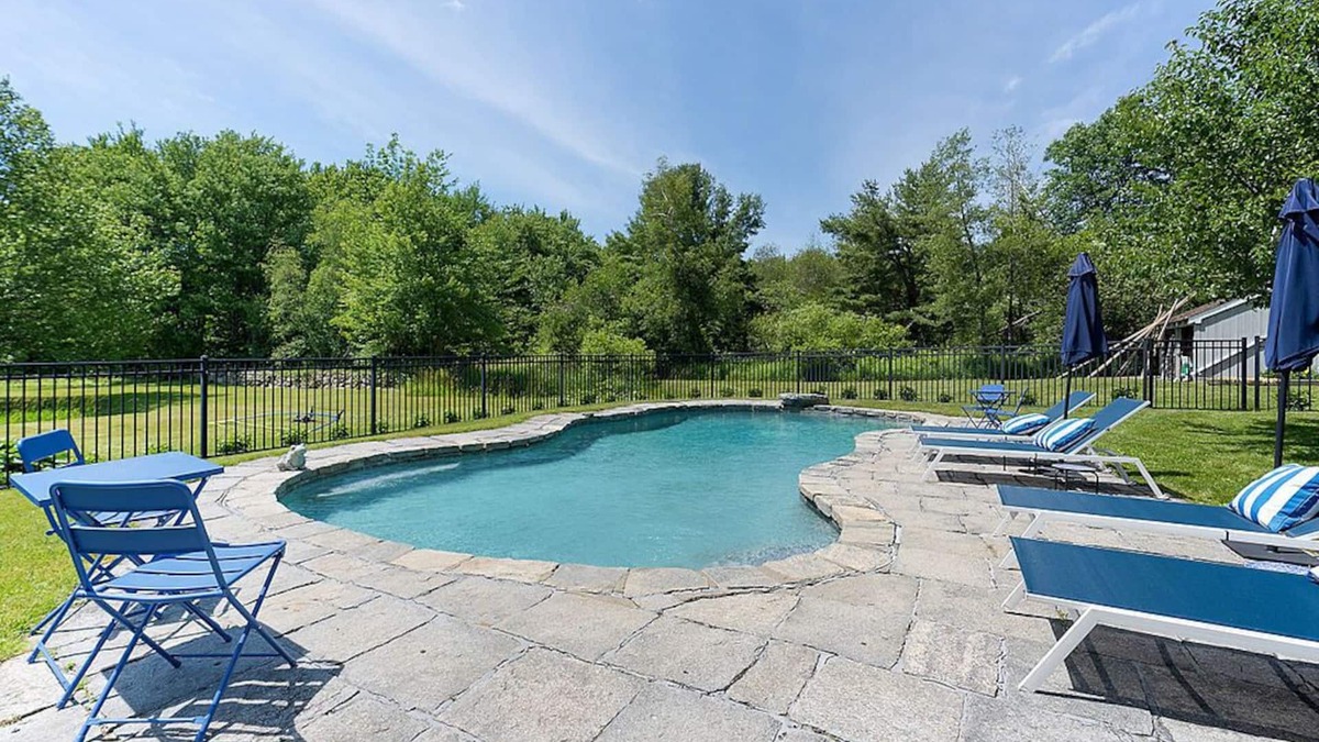 Cornwall Bridge House | WARREN-NYC 2Hrs, Ski Mohawk!, 5BR Mint Design, Pool, Tennis, 20 Acres PoshPadsCT