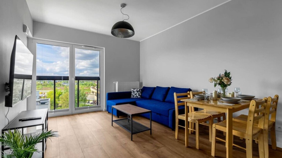 Warsaw Apartment | Warsaw Bemowo - Parking, Balcony & Workspace - by Rentujemy