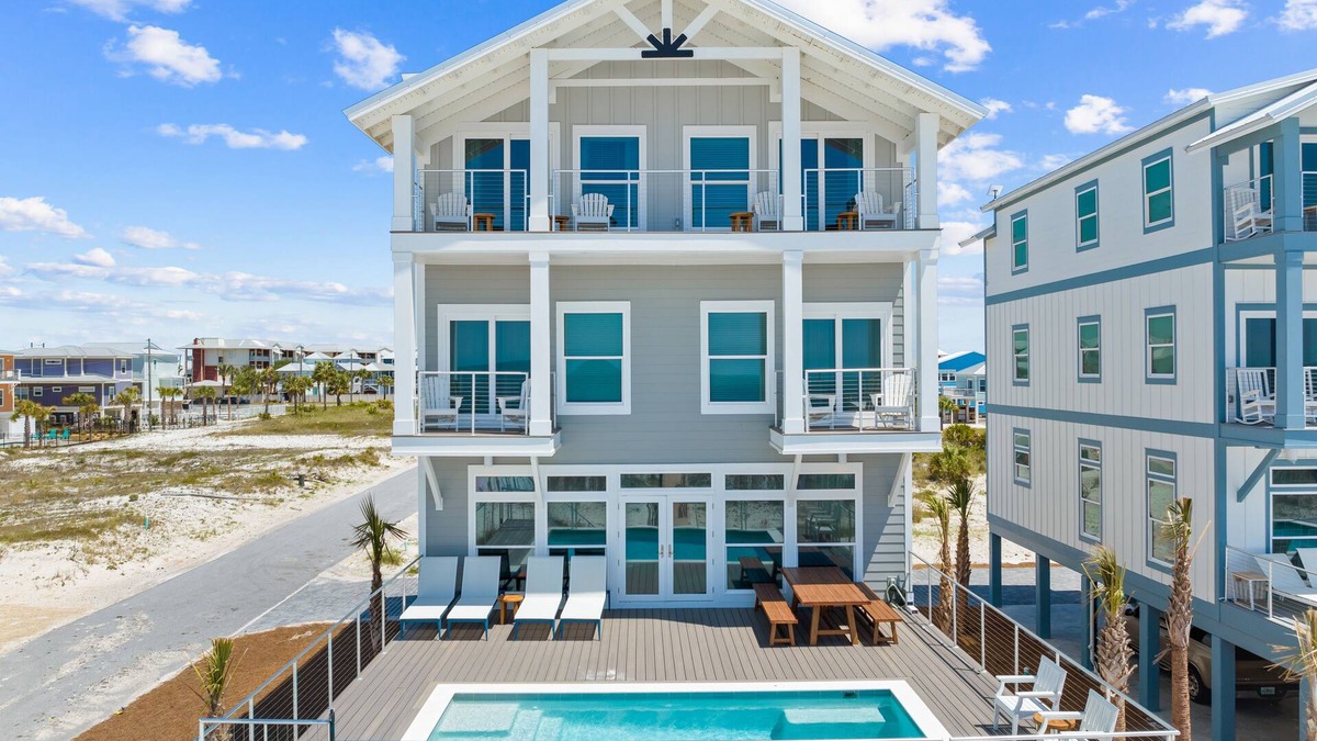Mexico Beach House | Water's Edge: Brand New Luxury Beachfront Home with Elevated Pool. Pet Friendly1