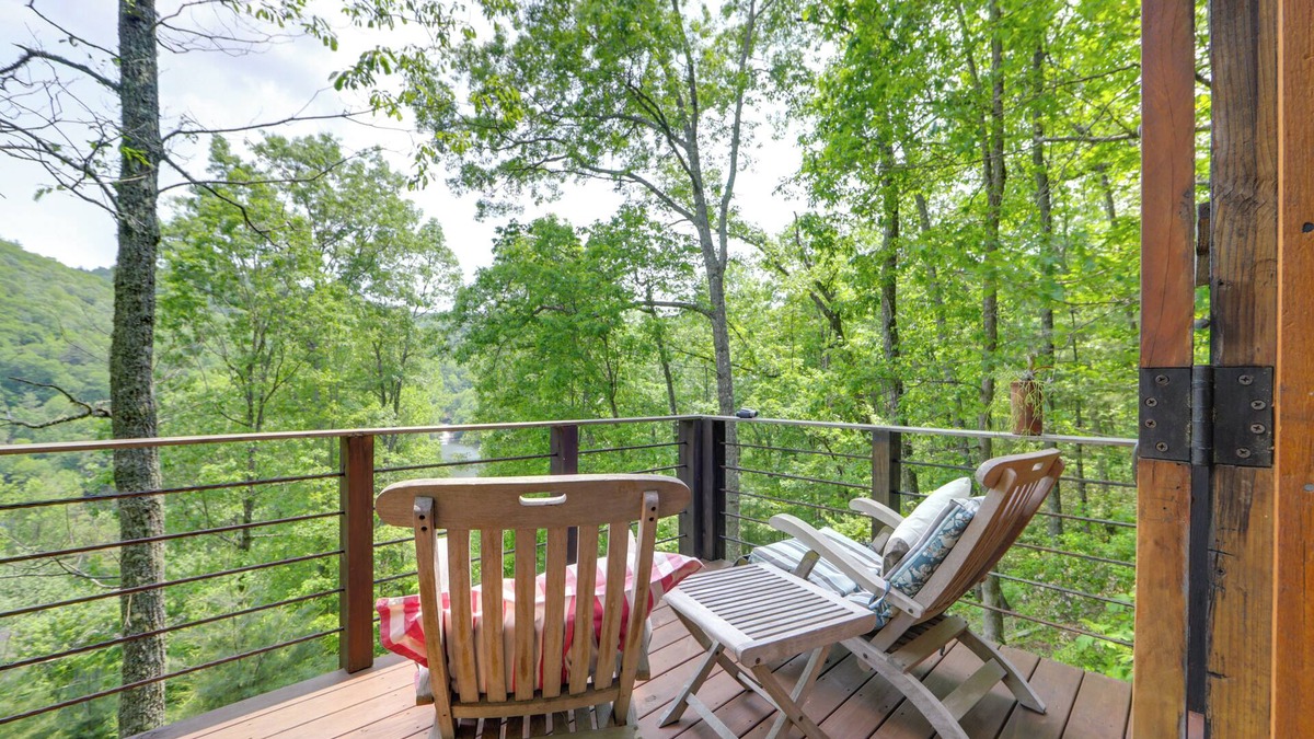 Cullowhee Cabin | Waterfall Views - 'Blue Ghost' Cabin in Cullowhee!