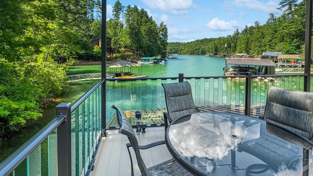 Blue Ridge Cabin | Waterfallin' 4 the Lake - Lakefront | Private Dock with Slip | Hot Tub