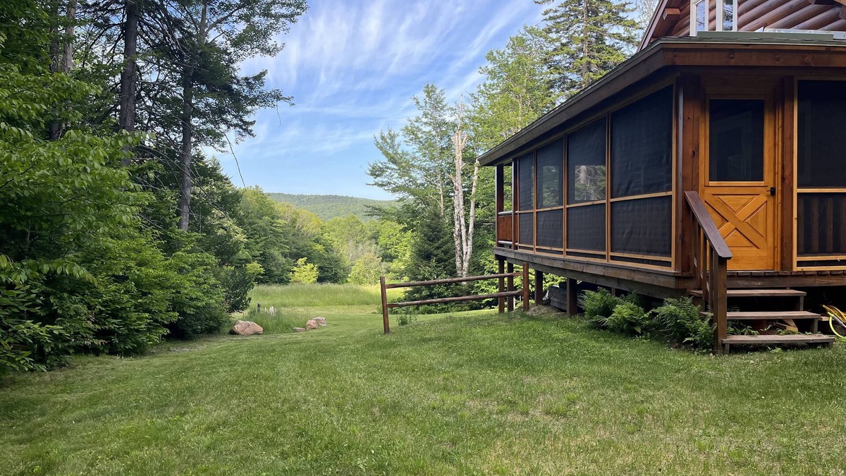 West Dover Cabin | Waterfalls-View-Pond. Secluded Vermont Log Cabin at Mount Snow. EV Outlet