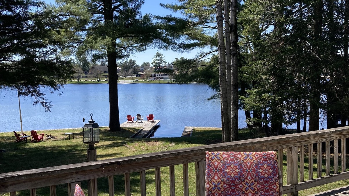 Old Forge Cottage | Waterfront Adirondack privacy while walking to Old Forge village