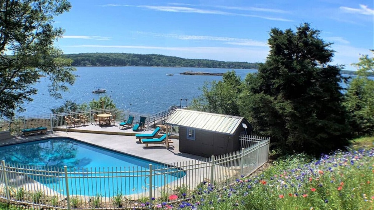 Bayville House | Waterfront Cabin with Inground Pool, Dock, Tennis